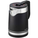 Kettle Dual Wall 360 Degree Cordless Stainless Steel Black 1.8L 1800W "Tempus"- offers a sleek and durable design with advanced features for modern kitchens. It has a 1.8L capacity and an 1800W concealed heating element ensuring efficient boiling. The dou