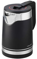 Kettle Dual Wall 360 Degree Cordless Stainless Steel Black 1.8L 1800W "Tempus"- offers a sleek and durable design with advanced features for modern kitchens. It has a 1.8L capacity and an 1800W concealed heating element ensuring efficient boiling. The dou