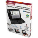 Promate Mirage iPad Ergonomic Bluetooth™ Keyboard Stand with Phone Handset offers 10m range ergonomic typing handset holder & 1-year warranty.