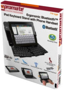 Promate Mirage iPad Ergonomic Bluetooth™ Keyboard Stand with Phone Handset offers 10m range ergonomic typing handset holder & 1-year warranty.
