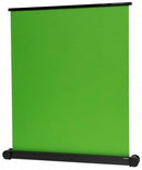 Esquire Pull Up Mobile Chroma Key Green Screen 150 X 180cm-Homogeneous Green On Polyester Fabric For Optimal Chroma Keying Double Scissor Joint System With Spring Mechanism Feet integrated in the housing no trip hazard Lightning fast assembly and disassem