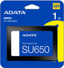 Adata SU650 Ultimate 3D NAND SATA SSD - 1TB Capacity 2.5 Inch Form Factor 3D NAND Flash SATA 6Gbps Interface Up to 520MBps Sequential Read Up to 450MBps Sequential Write 1500G Per 0.5ms Shock Resistance 0°C - 70°C Operating Temperature 1 Year Warranty.