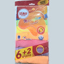 Casey Microfiber Cleaning Cloths - 8 Pack Multi Colors 30 X 30 cm Ultra-Soft Scratch-Free Lint-Free Multi-Purpose Super Absorbent Environment Friendly .