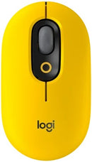 Logitech POP Silent Wireless Mouse Yellow - is a vibrant 4-button Bluetooth wireless mouse featuring high-precision optical tracking with up to 4000 DPI sensitivity. It offers silent clicks via SilentTouch switches supports connection to up to three devic