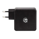Manhattan Power Delivery Wall Charger - 60 W USB-C Power Delivery Port (up to 60 W) USB-A Charging Port (up to 2.4 A) Black Limited Lifetime Warranty
