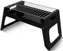 Casey Foldable Charcoal Braai Stand - Portable and Foldable Side Handles Easy to assemble and convenient to carry Ideal For Camping And Traveling Size: 48.7cm x 4.5cm x 23cm Colour Black