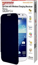 Promate SansaQi-S4 Flip-Case with Wireless Charging Receiver-Blue 1 Year Warranty