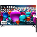 LG 75 inch UHD AI UA854K AI Magic Remote Ready HDR10 Smart TV - 4K picture quality upscaled visual and surround sound from the alpha 7 4K AI Processor Gen8 Enjoy 4K Super Upscaling enhanced resolution brightness and clarity High resolution on a massive Ul
