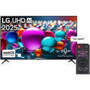 LG 65 inch UHD AI UA85 4K Smart TV AI Magic remote HDR10 webOS25 2025 - Breathtaking colour and detail with 4K HDR10 Pro 4K picture quality upscaled visual and surround sound from the alpha 7 4K AI Processor Gen8 Enjoy 4K Super Upscaling enhanced resoluti