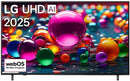 LG 50 Inch AI UA80 4K UHD webOS25 Smart TV - 4K picture quality upscaled visual and surround sound from the alpha 7 4K AI Processor Gen8 Breathtaking colour and detail with 4K HDR10 Pro High resolution on a massive Ultra Big TV screen