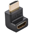 uGreen Version 2 HDMI Male To Female 90 Degree Up Adapter Colour Black Limited 1 Year Warranty