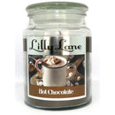 Lilly Lane Hot Chocolate Scented Candle Large Lidded Mason Glass Jar – Wax Capacity 510grams Burn Time Up to 75 Hours High Quality Premium paraffin wax Natural Material Wick 100% recyclable Large Lidded Mason Glass Jar