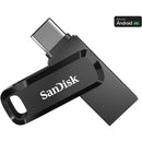 SanDisk Ultra Dual Drive Go USB Type-C - 128GB Capacity USB 3.2 Gen 1 Interface 2-in-1 Flash Drive With USB Type-C And Type-A Connectors Quickly Move Files To Your Computer Swivel Design To Help Protect Connectors 0°C to 45°C Operating Temperature 5 Years