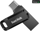 SanDisk Ultra Dual Drive Go USB Type-C - 128GB Capacity USB 3.2 Gen 1 Interface 2-in-1 Flash Drive With USB Type-C And Type-A Connectors Quickly Move Files To Your Computer Swivel Design To Help Protect Connectors 0°C to 45°C Operating Temperature 5 Years