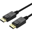 UniQue Male To Male DisplayPort - 3 Meter Long 4K @ 60Hz Display Resolution Gold Plated Connections Premium Copper Wire Deliver High Definition Digital Audio And Video Signal Protected Against EMI RFI And Other Interferences Plug And Play Applicable For A