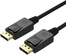 UniQue Male To Male DisplayPort - 3 Meter Long 4K @ 60Hz Display Resolution Gold Plated Connections Premium Copper Wire Deliver High Definition Digital Audio And Video Signal Protected Against EMI RFI And Other Interferences Plug And Play Applicable For A