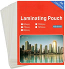 Brainware A4 Laminating Pouch - A4 220 x 307mm Laminating Pouch Sheet 100 Sheets 120mic Waterproof Glossy Finish Protect From Damage Dust Free Moisture Proof Fade Proof Adhesive Polyester Material .