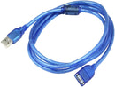 UniQue USB Extension Cable - 1.5 Meter Male To Female Cable High-Quality Construction Reliable Data Transfer Durable Connectors Connects To USB Peripherals Such As Printers Keyboards Mice And External Hard Drives Works With All USB-Enabled Devices 3 Month