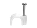 Locally Sourced 8Mm Cable Clips 100 Pack White