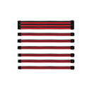 Cooler Master 30Cm Power Supply Extension Cable Kit With High-Quality Coloured Cables Sleeves And 16Awg Wires For Increased Performance - Black Red Colour