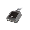 Aten 2-Port Usb Displayport Cable Kvm Switch