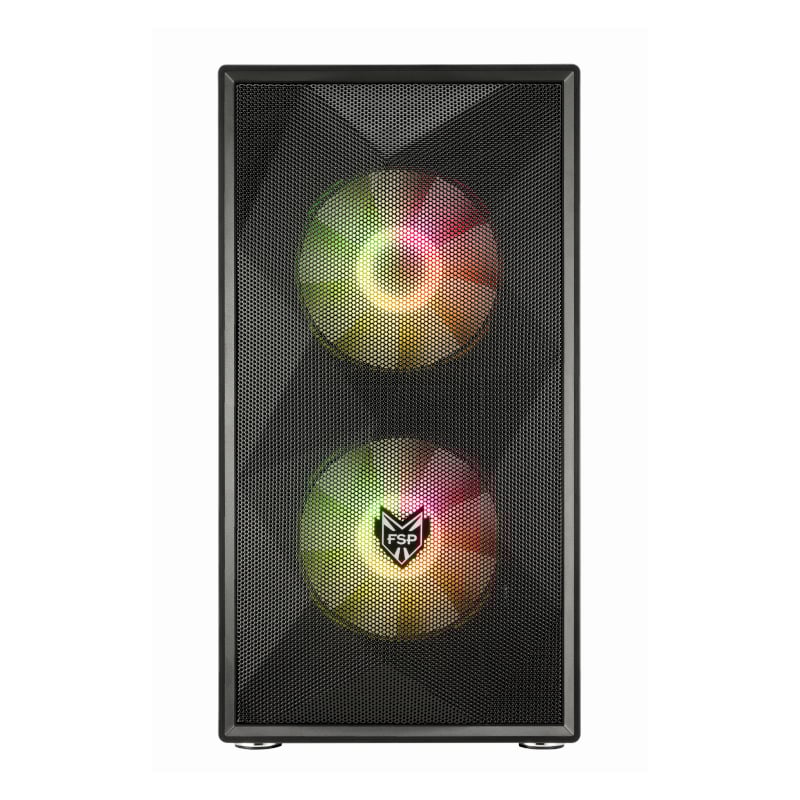 Fsp Cst130A Micro-Atx Gaming Chassis Tempered Glass Side Panel - Black