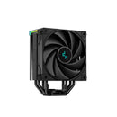 DeepCool AK400 Digital All-Black Single Tower CPU Air Cooler With 4X Copper HeatPipes And 1X 120mm PWM Low Noise FDB Fans And Low-Profile Magnetic Status LCD Display With A-RGB LED Strips With 220W (Max) TDP - Black Colour