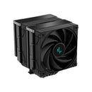 DeepCool AK620 Zero Dark All-Black Dual Tower CPU Air Cooler With 6X Copper HeDeepCool AK620 Zero Dark All-Black Dual Tower CPU Air Cooler With 6X Copper HeatPipes And 2X 120mm PWM Low Noise FDB Fans And 260W (Max) TDP - Black Colour