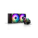 DeepCool Captain 240Pro V2 Liquid CPU Cooler With Anti-Leak Tech Inside, Stainless Steel Pipe And A-RGB Lighting System With 250W (Max) TDP - Black Colour