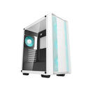 DeepCool CC560WH-V2 ATX Mid-Tower Case With 4X Pre-Installed 120mm LED Fans And Full-Sized Tempered Glass Side-Panel And Well-Ventilated Front Panel Design - White Colour