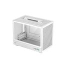 DeepCool CH160 Mini ITX Featuring Front And Top Mesh Design Tower Case With Carry Handle And Compatible housing ATX Power Supply And Full Size Air Cooler - White Colour