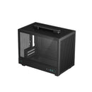DeepCool CH160 Mini ITX Featuring Front And Top Mesh Design Tower Case With Carry Handle And Compatible housing ATX Power Supply And Full Size Air Cooler - Black Colour