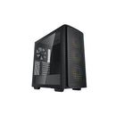DeepCool CK560 E-ATX Mid-Tower Case With 3X 120mm ARGB Front Fans, 1X 140mm Rear Fan And Full-Sized Tempered Glass Panel - Black Colour