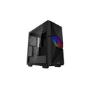 Deepcool Cyclops Atx Mid-Tower With Top I O Panel Including 1X Usb3.0 And 1X Usb-C Port And 1X Front Cf120Mm A-Rgb Fan And Tempered Glass Side Panel - Black Colour