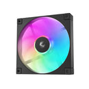 DeepCool FD14 A-RGB 140MM High Performance Hydro Bearing 4-Pin PWM Fan Outfitted With 8-Pin Connection In Frame To Daisy Chain FD Fans And Full-Coverage Corner Rubber Pads For Reduced Vibrations - Black Colour