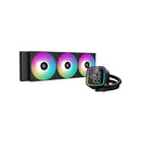 DeepCool LD360BK A-RGB All-In-One CPU Liquid Cooler With CPU Status Digital Display, Brand New 5th Gen Pump And 3X 120mm FD12 HB PWM Fans And Max. 300W TDP - Black Colour