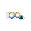 DeepCool LS520 WH Premium CPU Liquid Cooler With 2X FC120MM A-RGB PWM Fans And RGB Synchronization Software Supported With 280W (Max) TDP - White Colour