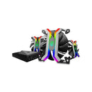 DeepCool MF120 3IN1 Aluminum Frameless Smart RGB Case Fan Set with Double-Layer Fans and Deliver Maximum Airflow - Black Colour