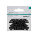 DeepCool Black Silicone Decorative Case Pixel Bits (100PCs Per Pack) To Create Unique And Customisable Vibrant 8-Bit Mosaic Artwork Design For DeepCool Cases* - Black Colour