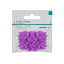DeepCool Purple Silicone Decorative Case Pixel Bits (100PCs Per Pack) To Create Unique And Customisable Vibrant 8-Bit Mosaic Artwork Design For DeepCool Cases* - Purple Colour