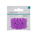 DeepCool Purple Silicone Decorative Case Pixel Bits (100PCs Per Pack) To Create Unique And Customisable Vibrant 8-Bit Mosaic Artwork Design For DeepCool Cases* - Purple Colour