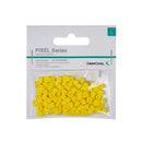 DeepCool Yellow Silicone Decorative Case Pixel Bits (100PCs Per Pack) To Create Unique And Customisable Vibrant 8-Bit Mosaic Artwork Design For DeepCool Cases* - Yellow Colour