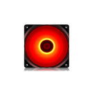 Deepcool Rf120Mm Case Fan With Built-In High Brightness Red Led And Powered Via 4Pin Molex 3Pin M B Connector - Black Colour