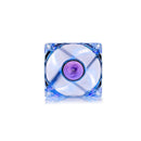 DeepCool XFAN 80mm Hydro Bearing Case Fan With Blue LED Lighting with High Quality Transparent Material and Low-noise operations - Clear Colour