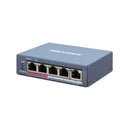 Hikvision L2 Smart Managed 4 10 100M Rj45 Poe Ports 1 10 100M Rj45 Port 802.3Af At Poe Power Budget 60W