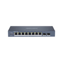 Hikvision L2 Smart Managed 8 Port Gigabit Poe Ports 2 Gigabit Sfp Ports 802.3Af At Poe Power Budget 110W Max
