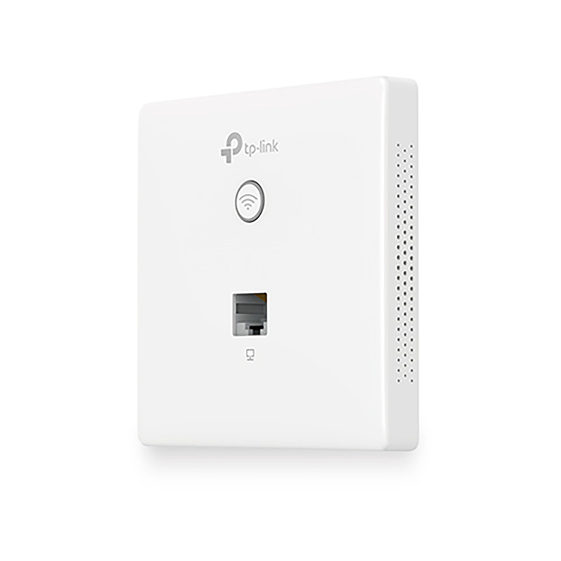 TP-Link EAP115-Wall 300Mbps Wireless N Wall-Plate Access Point - Easy-mount construction allows installation into any standard EU-type data wall-box Compact low-profile design fits discreetly with any existing interior style Free Auranet Controller Sof...