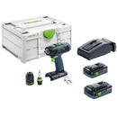 Festool T 18+3 HPC 4,0 I-Plus Cordless Drill in Systainer3 SYS3