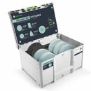 Festool D150 GR NET SYS Granat Net Abrasives Systainer³ Set (102 Pc)