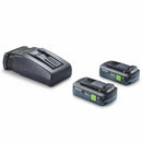 Festool 18V 2xTBX4/TCL6 Energy Set with 2 x 4.0Ah Tabless Batteries